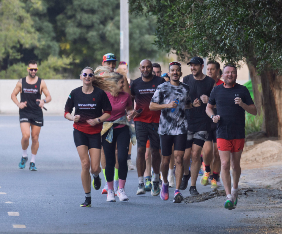 InnerFight Endurance Team running together